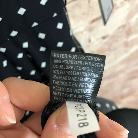 NWT Tahari Dot Wrap Dress - Picture 8 of 8